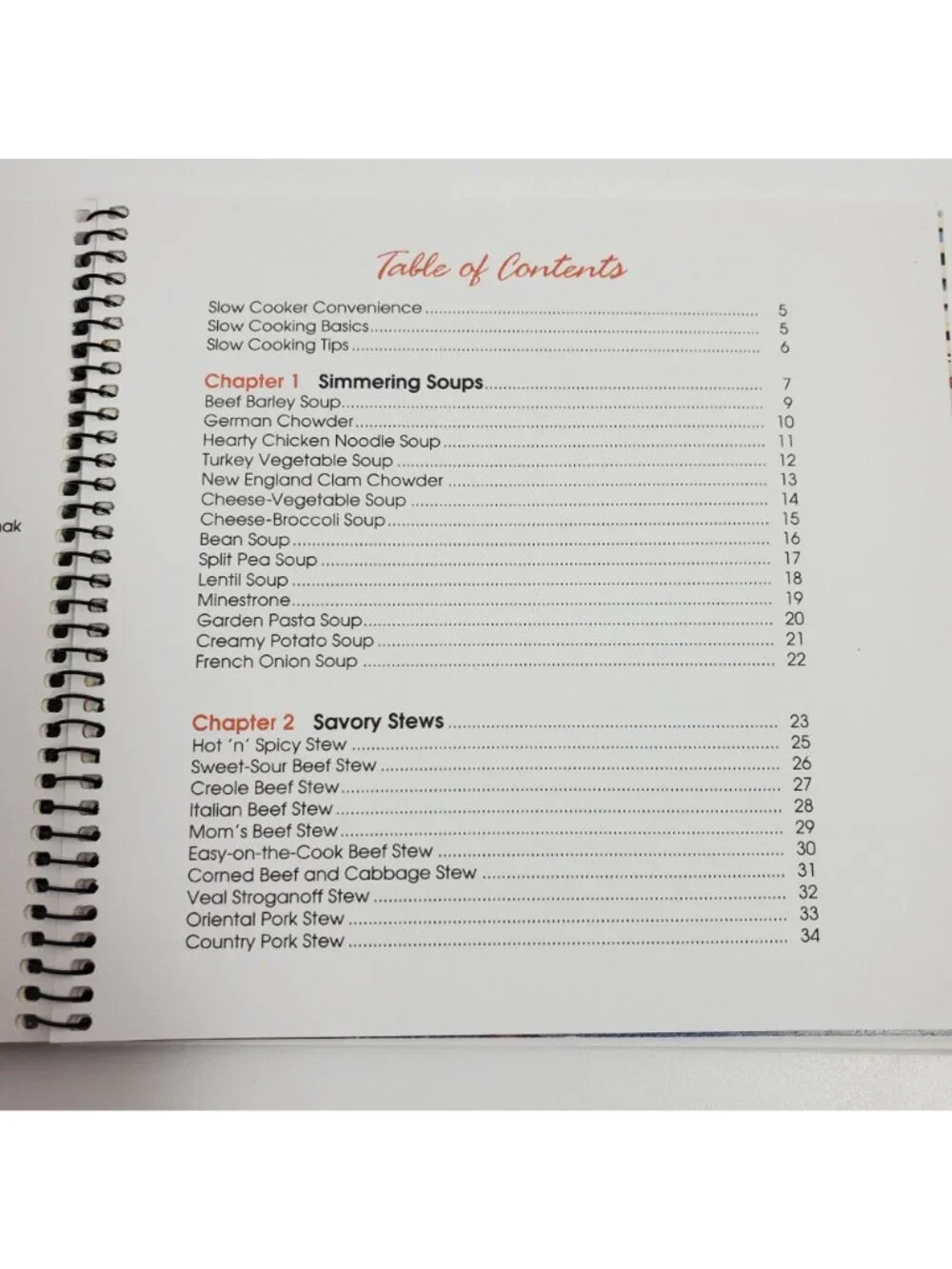 West Bend Slow Cooking For Fast Meals Spiral Bound Cookbook Recipe Book